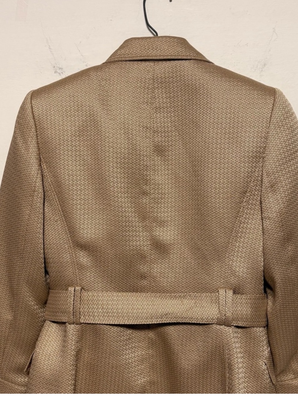 Tahari Arthur S. Levine Belted Blazer Tortoise Buttons Sz 4P - Picture 12 of 16